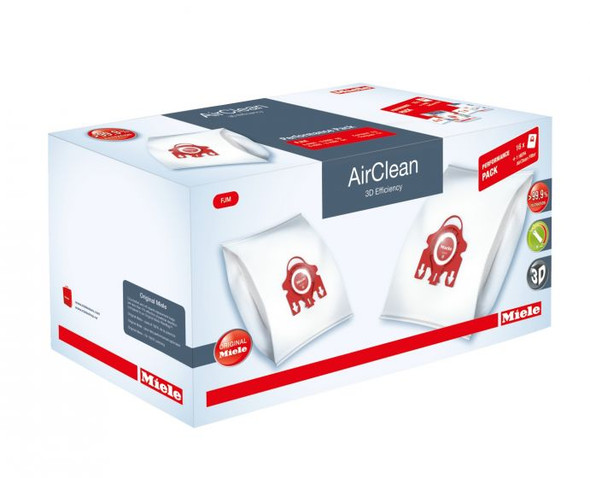 Miele Performance Pack - AirClean 3D Efficiency FilterBags Type FJM + HA50 Hepa Filter