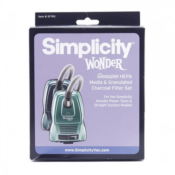 Simplicity HEPA Media & Granulated Charcoal Filter Set for Wonder Models SF19G