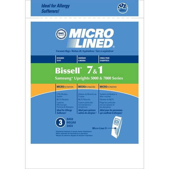 Bissell Micro Filtration Generic 1 & 7 Bags (pack of 3) 447927