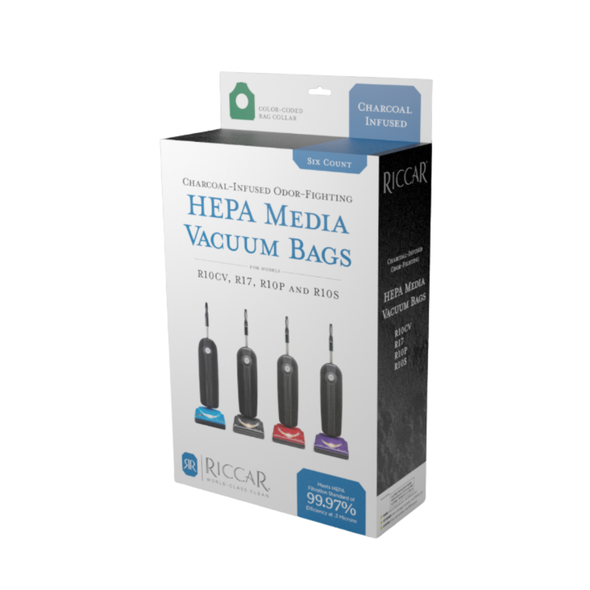 Riccar HEPA Media Bags w/ Charcoal Filtration RLHC-6