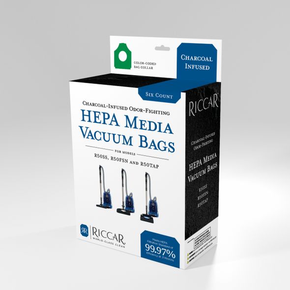Riccar Prima Charcoal Infused HEPA RCHC-6 Bags 
