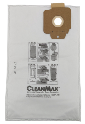 CleanMax Champ CMC-6 HEPA Cloth Bags 
