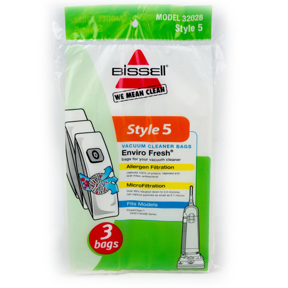 Bissell 5 Micro Filtration Genuine Bags (pack of 3) 32028