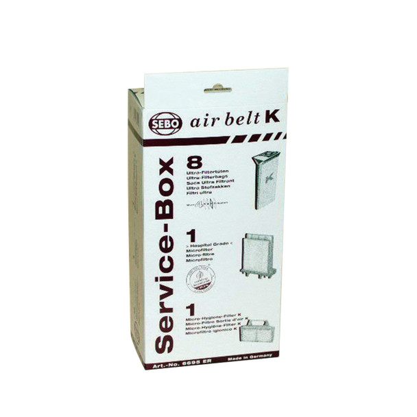 Sebo K Series Canister Service Box (Includes 8 bags & 2 filters) 6695AM