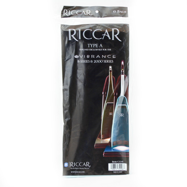 Riccar Type A Genuine Bags for 2000/4000 Series - 6 Pack, C13-6
