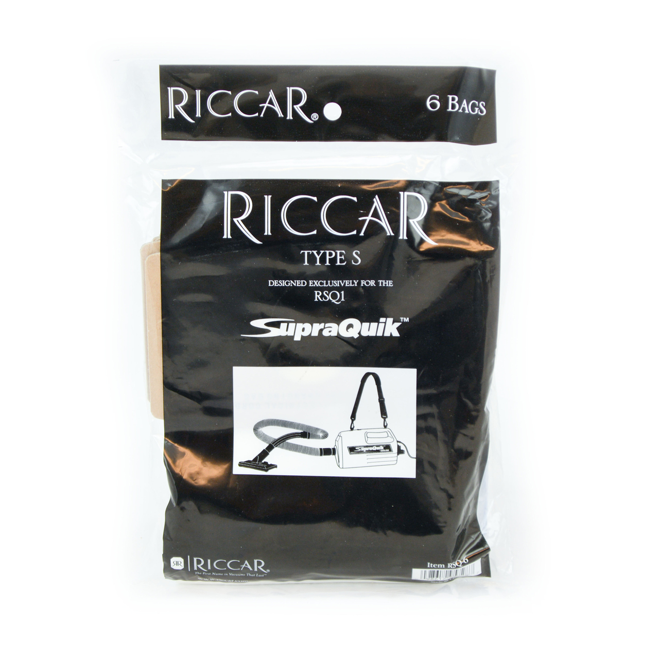 Riccar Type S Genuine Bags RSQ-6 | Bank's Vac