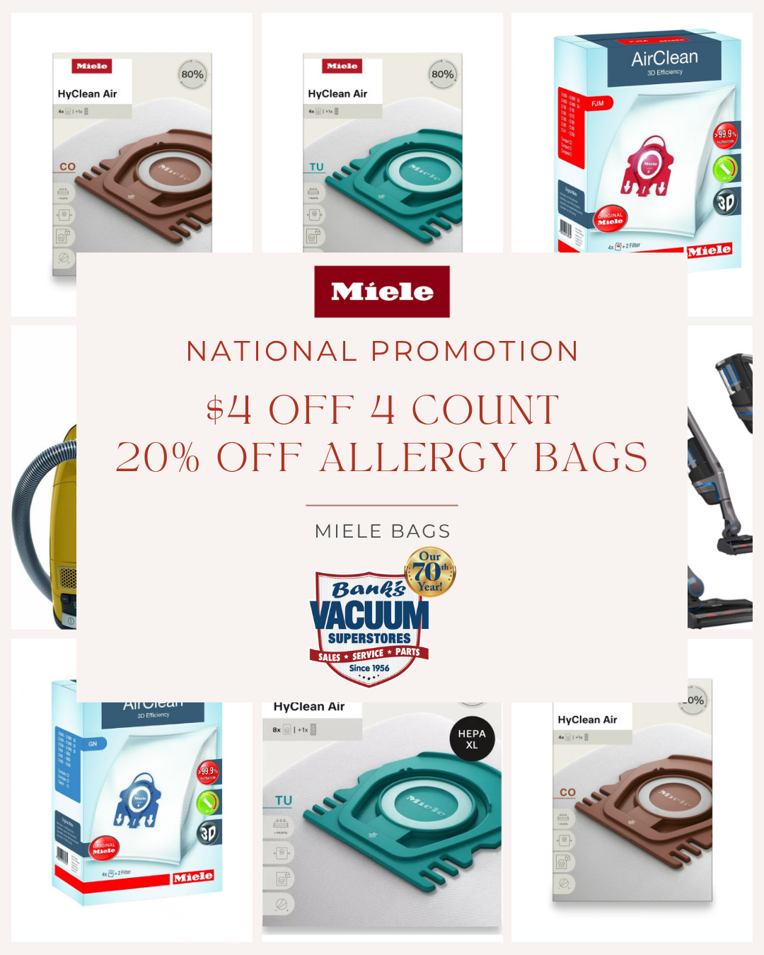 Miele Vacuum Bag Promotion