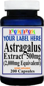 Private Label Astragalus Extract  Equivalent 2000mg 200caps Private Label 12,100,500 Bottle Price