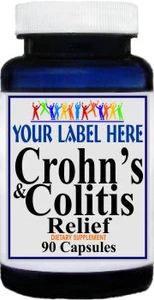 Private Label Crohns and Colitis Relief 90caps Private Label 12,100,500 Bottle Price
