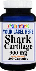 Private Label Shark Cartilage 900mg 200caps Private Label 12,100,500 Bottle Price