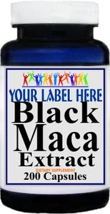Private Label Black Maca Extract Equivalent 1600mg 200caps Private Label 12,100,500 Bottle Price
