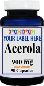 Private Label Acerola 900mg 90caps Private Label 12,100,500 Bottle Price