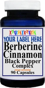Private Label Berberine Cinnamon Black Pepper 90 or 180caps Private Label 12,100,500 Bottle Price