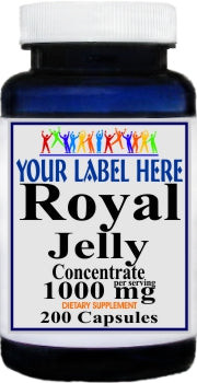 Private Label Royal Jelly Concentrate 1000mg 200caps Private Label 12,100,500 Bottle Price