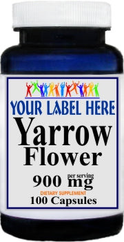 Private Label Yarrow Flower 900mg 100caps Private Label 12,100,500 Bottle Price
