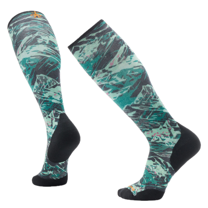 Smartwool Ski Targeted Cushion Green Slopes Print OTC-Men