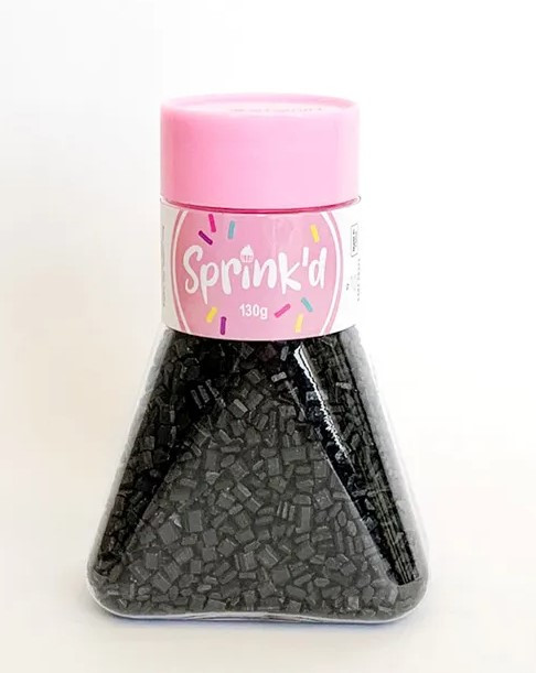 Sprink'd Sugar Rocks- Black - Bake and Deco Warehouse