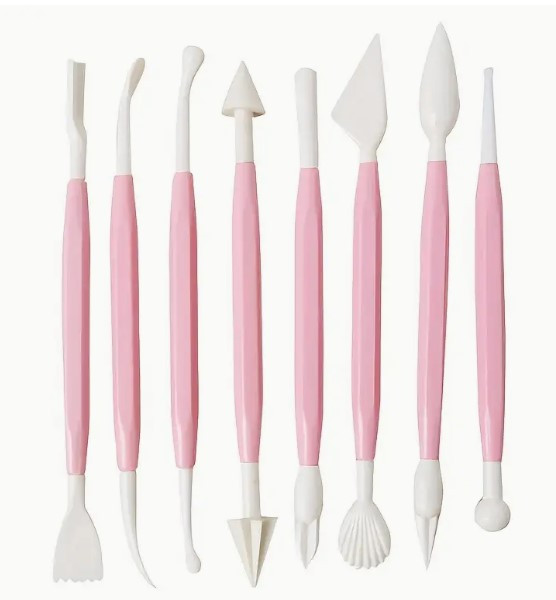 8 pc Modelling Tools Set - Bake and Deco Warehouse