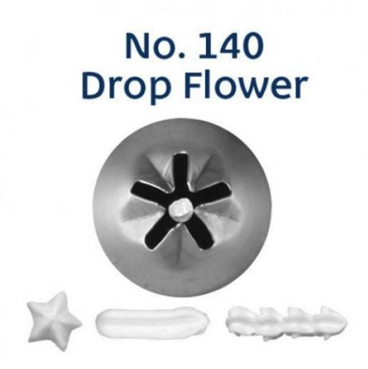 Piping Tip Closed Star Drop Flower No 140 Bake Deco Warehouse