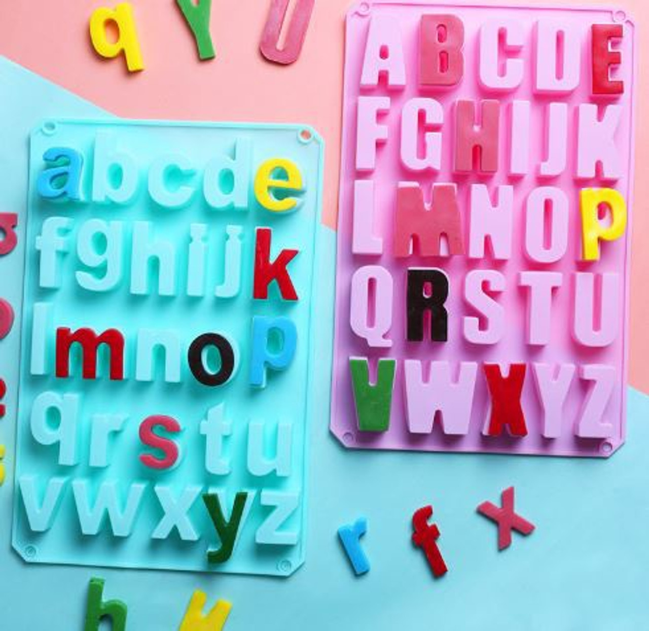 Alphabet & Numbers - Silicone Mold 3-Pc. Set –