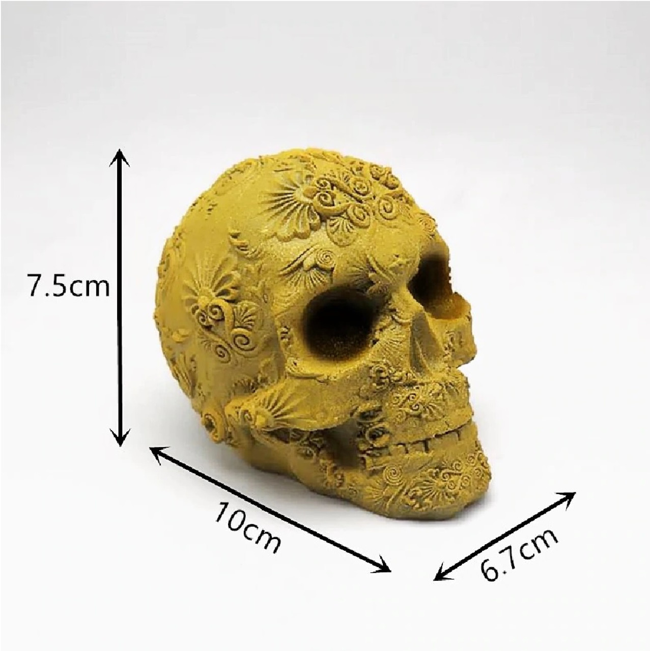 3D Sugar Skull Silicone Mold
