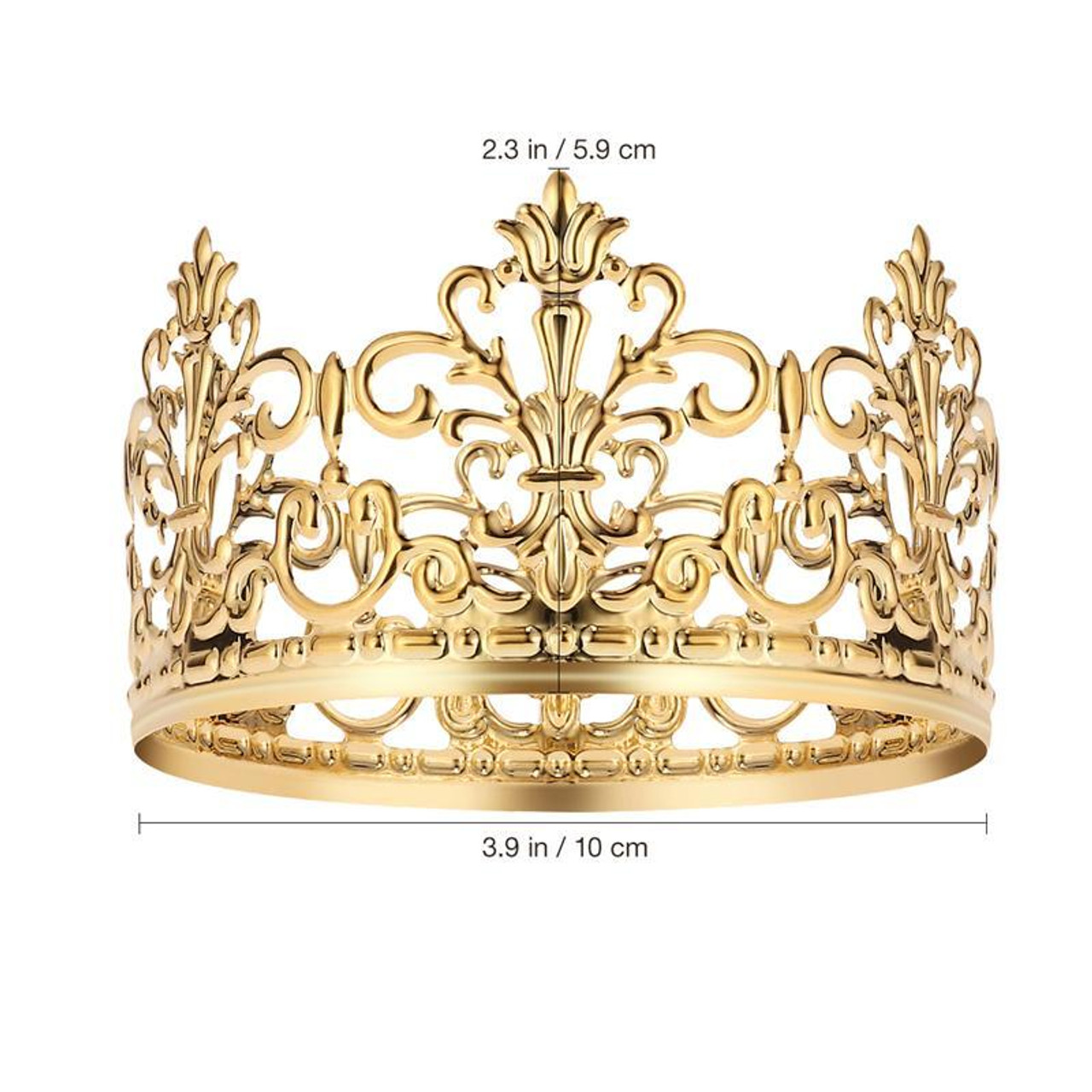 Crown cake topper, silver – Lamay
