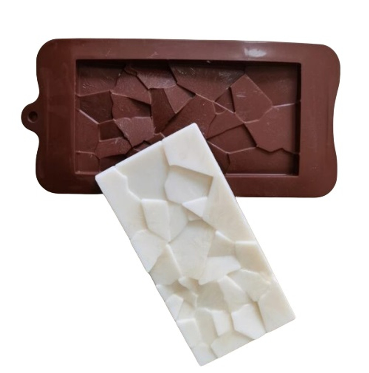 Hard Cracked Bar Silicone Chocolate Mold