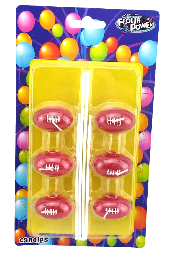 Candles AFL Footballs 6pk