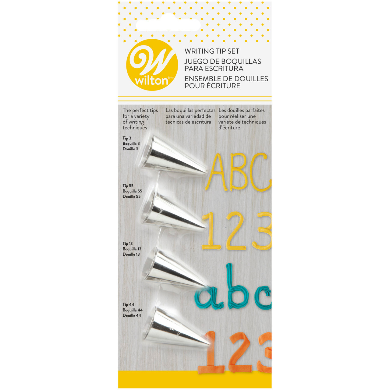 Wilton Piping Tips Writing Set 4pc