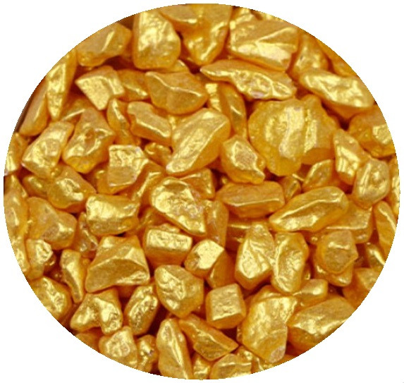 Sprinkles | Sugar Rocks Large | Gold | 1kg