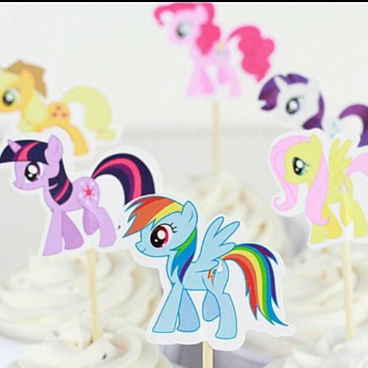 Cupcake Topper 24pc MY LITTLE PONY