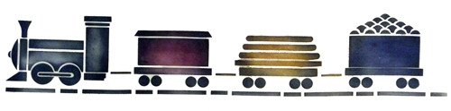 Designer Stencils Australia Wide Train With track