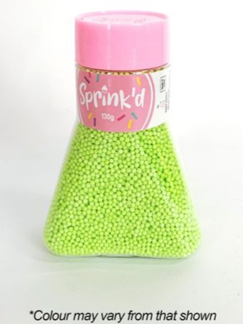Sprink'd Non Pereils- Lime - 2mm- 110g Sprink'd Non Pereils- Lime - 2mm- 110g