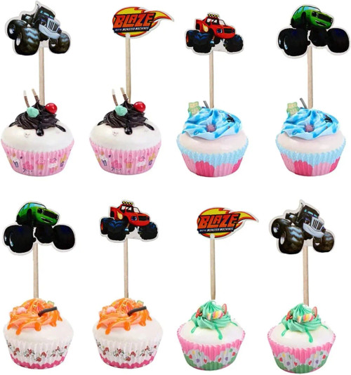 Blaze Cupcake Toppers - 12pc
