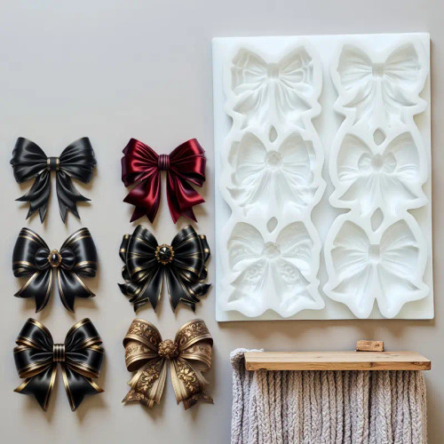 Bows Silicone Mold - 6 Cavity