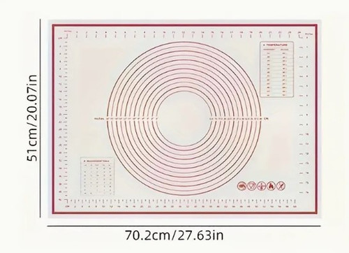 Pastry / Dough Mat- Large 51cm x 70.2cm Pastry / Dough Mat- Large 51cm x 70.2cm