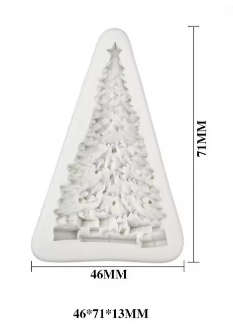 Christmas Tree Silicone Mold With Star