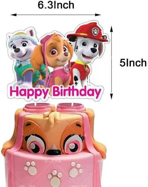 Paw Patrol 'Happy Birthday' Cake Topper