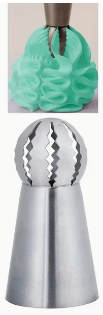 Russian Ball Piping Tip- zig zag