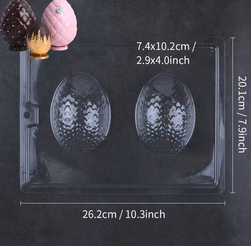 Scaled Egg Chocolate Mold - Plastic