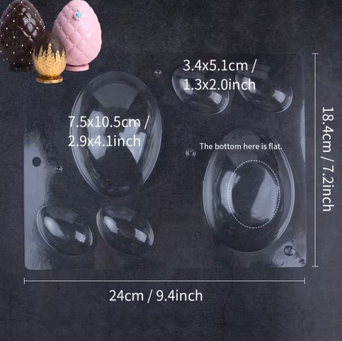 Large/Small Egg Chocolate Mold - Plastic