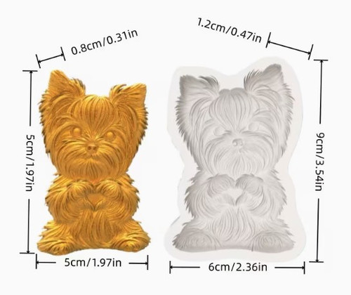 Yorkie Silicone Mold