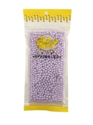 Sprinkle Mix - Pearly Purple Sugar Beads -56g