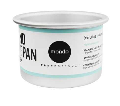 Mondo Round Cake Tin 4" x 3"Deep