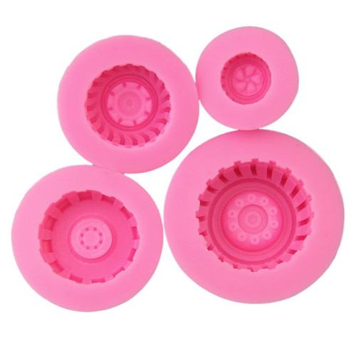 Wheels / Tyres  Set 4pc Silicone Mold