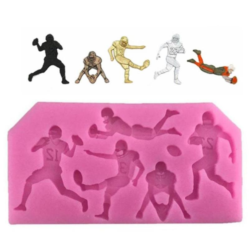 Football Players Silicone Mold