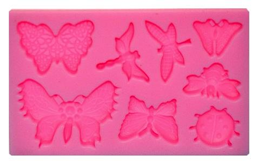 Butterflies & Insects 8pc Silicone Mold 