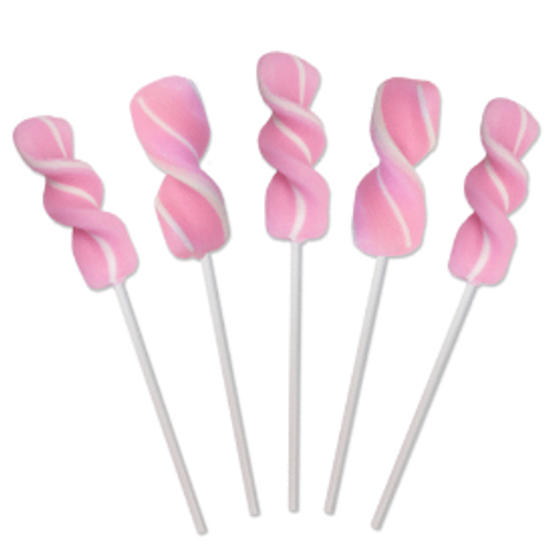 Twirly Lollipop Pink and White - Small