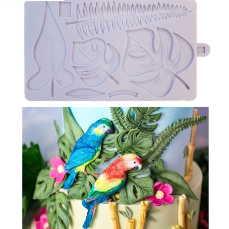 Tropical Leaves Silicone Mold