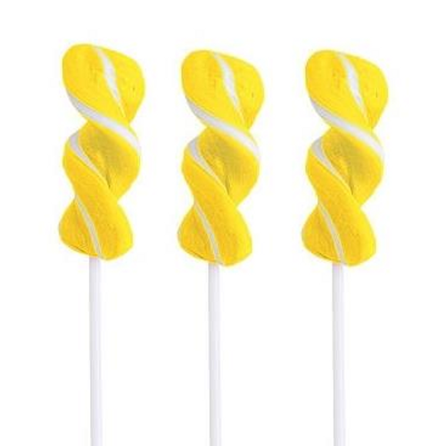 Twirly Lollipop Yellow and White - Small